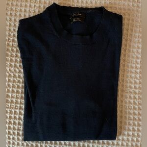 Massimo Dutti Blue Wool Crewneck Sweater – Size M
